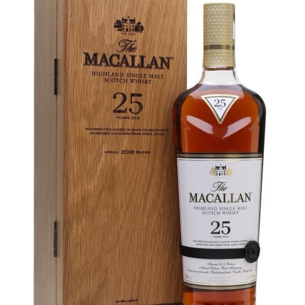 Macallan 25 scotch whiskey